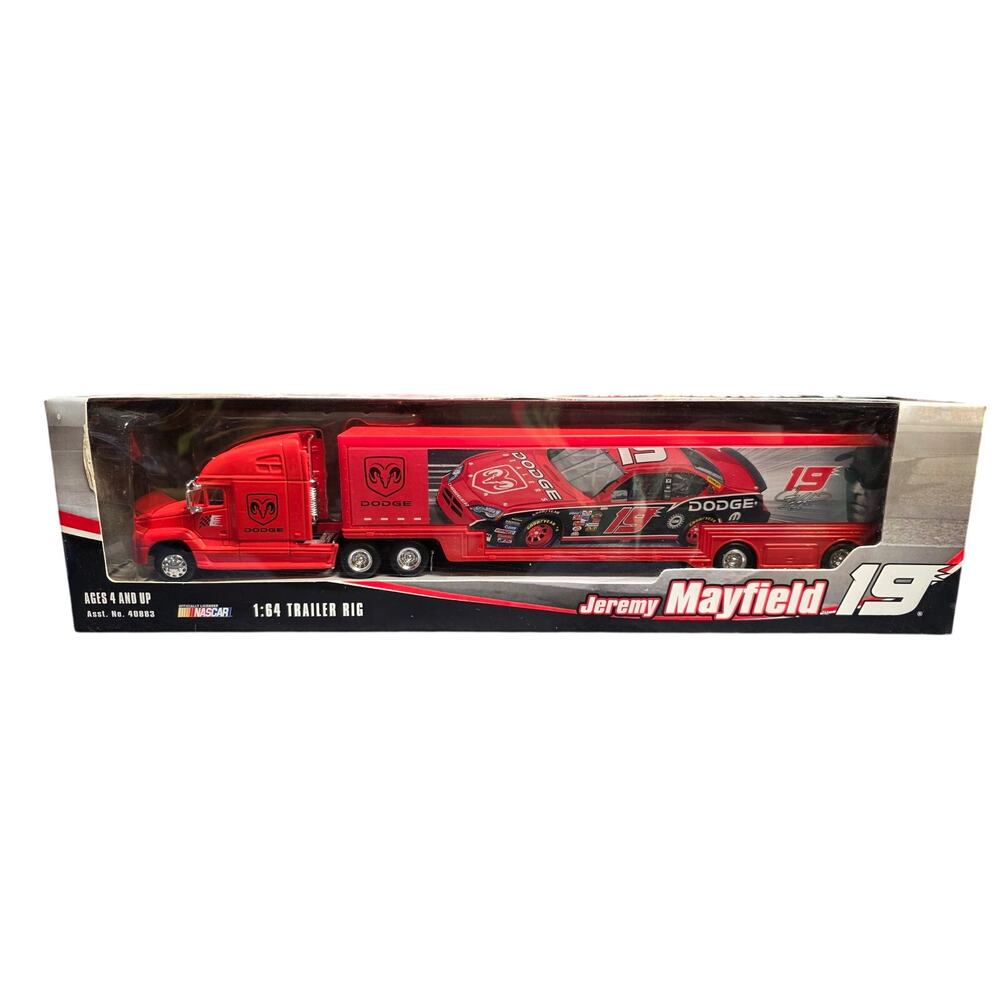 Jeremy Mayfield #19 Dodge Dealers Winner's Circle 1:64 Trailer Rig Hauler